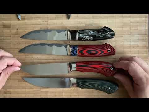 Видео: Ножи мастерской Бирюкова-смотрим, сравниваем разные стали, режем, измеряем