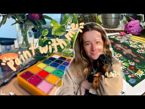 Видео: рисуй со мной 🎨// впервые пробую желейную гуашь