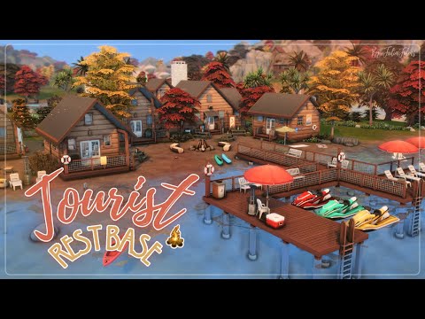 Видео: Туристическая база отдыха🛶 │Строительство│Tourist rest base│SpeedBuild│NO CC [The Sims 4]