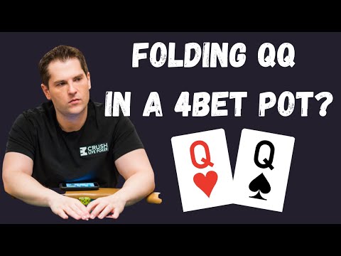 Видео: Сбрасывание оверпары в 4-бет-поте