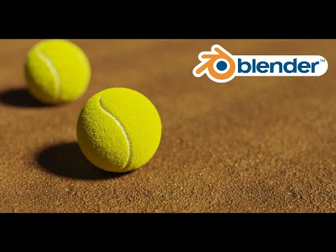 Видео: Теннисный мяч в Blender Cycles