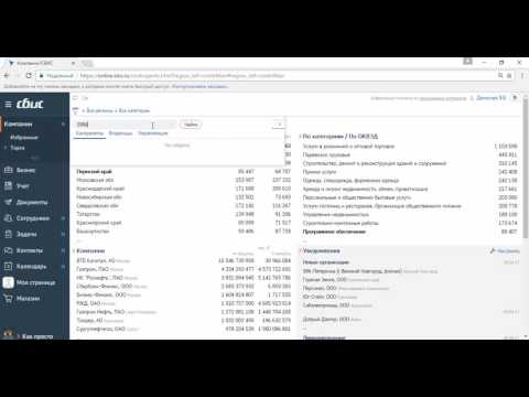 Видео: СБиС Отчетность. #10 Как найти организацию в сервисе СБИС Всё о компаниях и владельцах