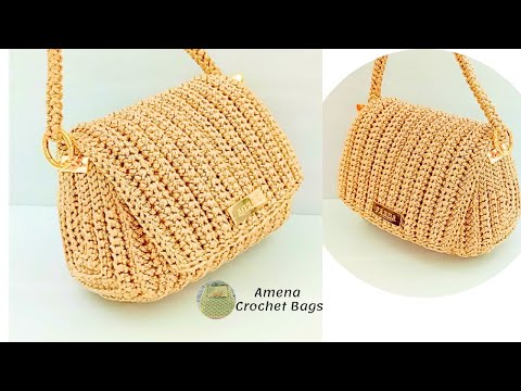 Видео: Сумка крючком красивого и элегантного дизайна, легкая и подходит для начинающих.