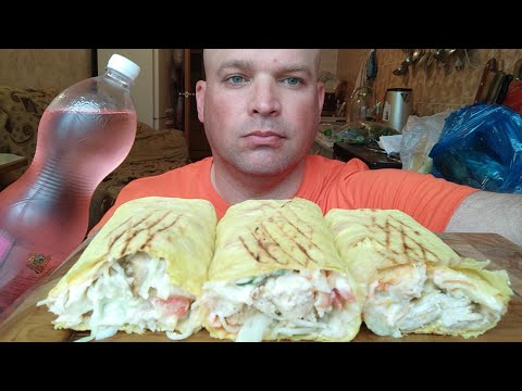Видео: МУКБАНГ ТРИ вида шаурмы/ОБЖОР шавуха