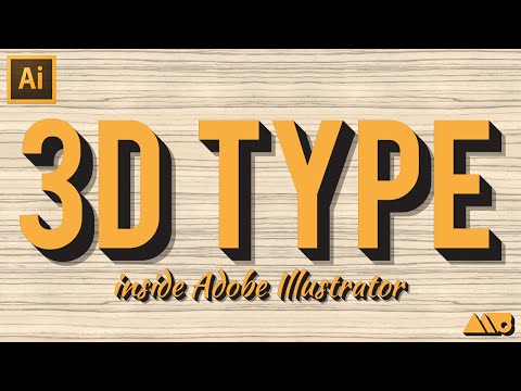 Видео: Учебное пособие по созданию 3D-текста в Adobe Illustrator