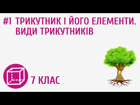 Видео: Трикутник і його елементи. Види трикутників #1