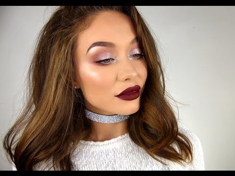 Видео: Новогодний Макияж с Винной Помадой