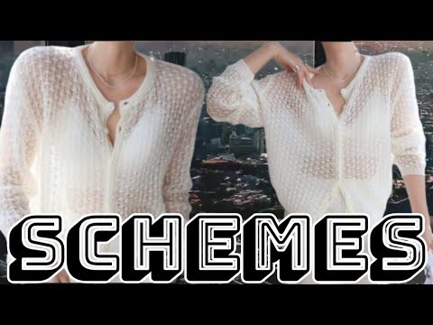 Видео: Схемы на вязаные кофточки на пуговичках. Patterns for knitted blouses with buttons.