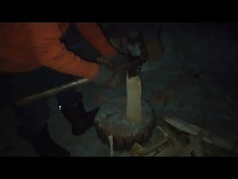 Видео: Как колоть дрова  вслепую, даже в кромешной темноте
