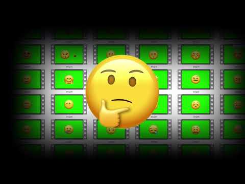 Видео: Анимированные Смайлики для монтажа | Живые Emoji | green emoji |