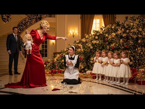 Видео: Мачеха разбила рождественскую куклу 5 близняшек — и унизила горничную перед миллиардером 💔