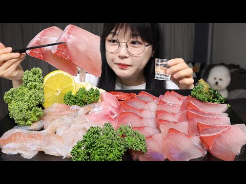 Видео: Сашими из желтохвоста и Каменного леща🐟Сырая рыба | Mukbang ASMR