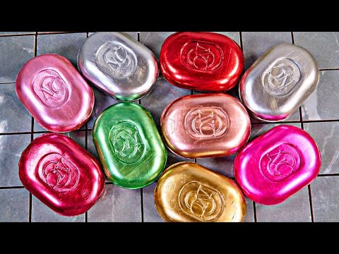 Видео: ASMR SOAP. Резка сухого мыла. Satisfying video. Painted soap cutting @ASMRSOAPUK