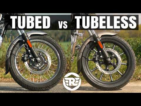 Видео: Бескамерные или камерные шины на мотоцикле Royal Enfield: что лучше?