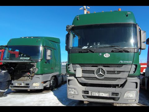 Видео: Два Мерседес Актрос 2015 года.