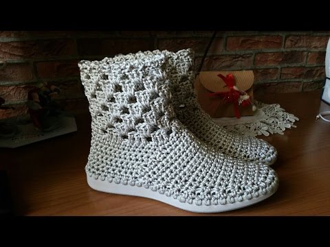 Видео: Учебник по вязанию ботинок крючком