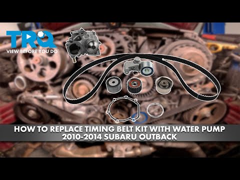 Видео: Как заменить комплект ремня ГРМ с водяным насосом на Subaru Outback 2010-2014
