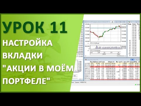 Видео: Урок №11. Настройка вкладки "Акции в моём портфеле"