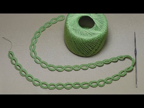 Видео: Урок вязания ЛЕНТОЧНОГО КРУЖЕВА - КОЛЕЧКИ - Crochet Simple Lace - как вязать тесьму шнур