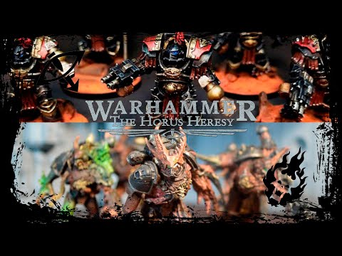 Видео: Сыны Хоруса vs Несущие Слово | Warhammer: Horus Heresy Battle Report 3000pts