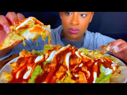 Видео: ASMR MUKBANG CHEESY CHICKEN ЗАГРУЖЕН НАЧО 먹방 ЕСТЬ ШОУ ЕСТЬ ЗВУКИ НЕ ГОВОРИТ НАСТОЯЩИЙ МУКБАНГ
