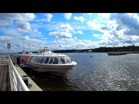 Видео: На МЕТЕОРЕ из Петергофа в Санкт-Петербург /By METEOR from Peterhof to St. Petersburg