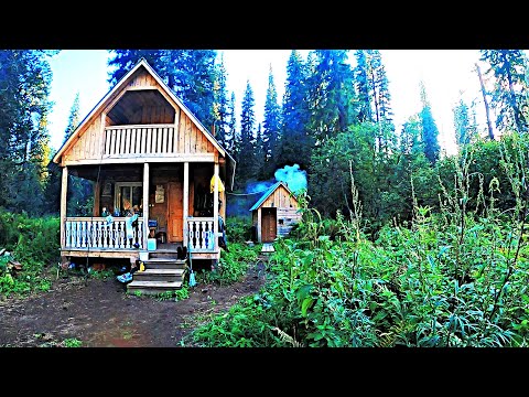 Видео: Лучшая ЛЕСНАЯ ИЗБА, БАНЯ!!! ЖИЗНЬ и БЫТ в ТАЙГЕ!!! Рыбалка на ХАРИУСА !!!