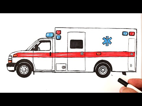 Видео: Как нарисовать машину Скорой Помощи