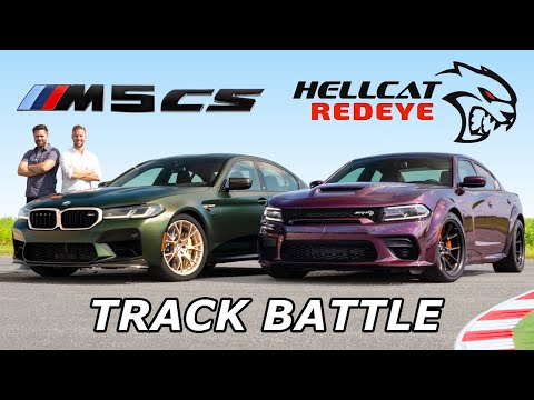 Видео: BMW M5 CS 2022 года против Dodge Charger Hellcat Redeye // ДРЭГ-РЕЙС, РОЛЛ-РЕЙС И ВРЕМЯ КРУГА