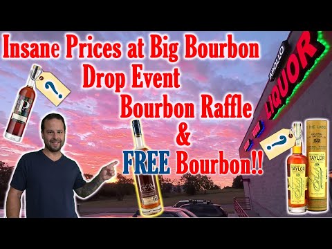 Видео: Безумные цены на большую распродажу бурбона, лотерея с бурбонами и БЕСПЛАТНЫЙ бурбон! #охотананаб...