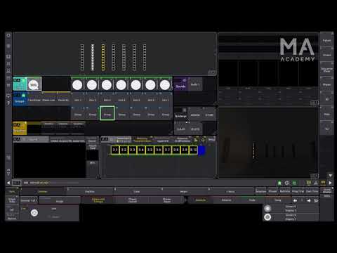 Видео: grandMA3: эффект "Анализатор спектра".