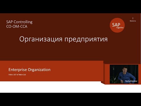 Видео: 167 SAP CO-OM-CCA Организация предприятия