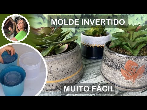 Видео: Сделай сам - Как сделать цементную вазу с перевернутой формой: очень просто