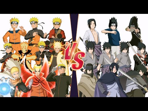 Видео: Наруто Узумаки против Саске Учиха Марафонская битва NARUTO X BORUTO Ultimate Ninja STORM