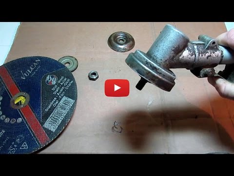 Видео: Болгарка с мотокосы 2часть