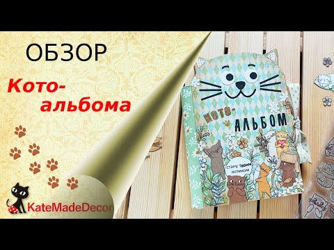 Видео: Альбом в форме котика