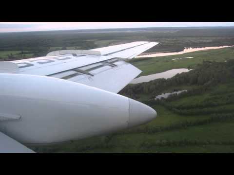 Видео: Посадка Ту-134А-3 в а/п Сыктывкара (SCW)