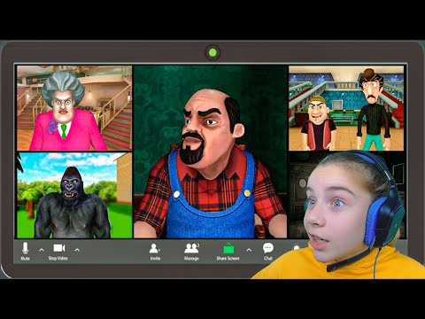 Видео: МИСС ТИ ЗВОНИТ МУЖУ Злая Учительница Scary Teacher 3D