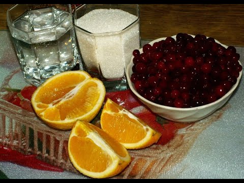 Видео: Клюква перекрученная с апельсином .Очень вкусно#cranberry_juice#морс#клюква