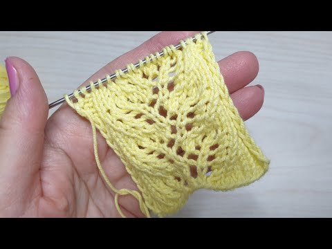 Видео: Самый модный узор спицами "Ажурные веточки"