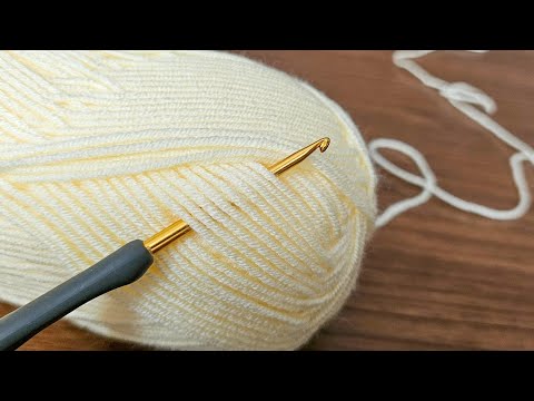 Видео: Этот узор необычный и модный. Только 1 ряд крючком.