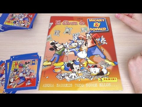 Видео: Альбом Микки и Дональд. Распаковка и первые наклейки