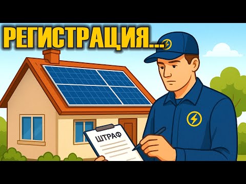 Видео: ОБЛЕНЕРГО и СОЛНЕЧНЫЕ ПАНЕЛИ. Регистрация или штраф?