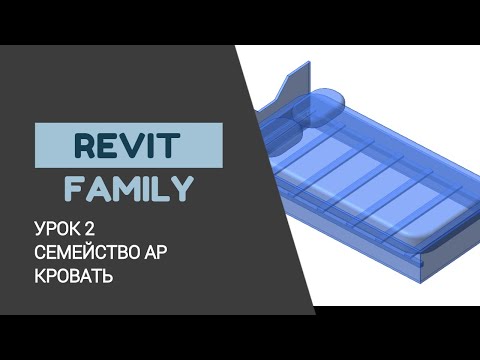 Видео: Revit Family. Семейство мебели, моделирование кровати