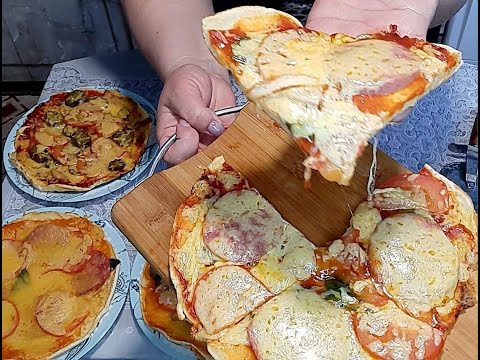 Видео: ПИЦЦА на сковороде за 5 минут 📌💯 Быстрый рецепт пиццы без выпечки 👌🔥