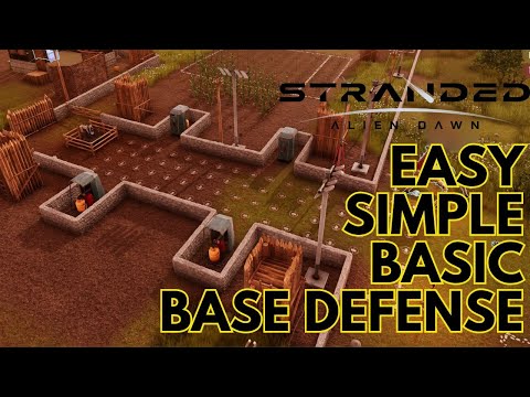 Видео: Stranded Alien Dawn: базовая и простая защита