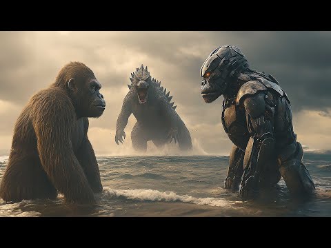 Видео: ДРАКА ЧУДОВИЩ! ГОДЗИЛЛА СПЛОЧАЕТ КИБЕР-ОБЕЗЬЯНУ И ОБЫЧНУЮ ОБЕЗЬЯНУ! Обезьяна и меха-обезьяна