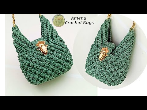 Видео: Элегантная и уникальная вязаная крючком сумка с особым акцентом | Подробный урок для начинающих