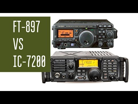 Видео: Icom IC-7200 и Yaesu FT-897. Сравнение работы радиостанций в полевых условиях. Короткие волны.