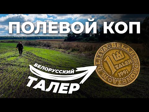 Видео: ПРОВОКАЦИОННАЯ НАХОДКА НА БЕЛОРУССКОМ ПОЛЕ | Нашли белорусский талер с Garrett Ace 150 | Полевой коп